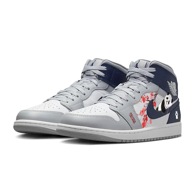 Jordan Air Jordan 1 Vintage Basketball Shoes Men’s Mid Top White/Blue