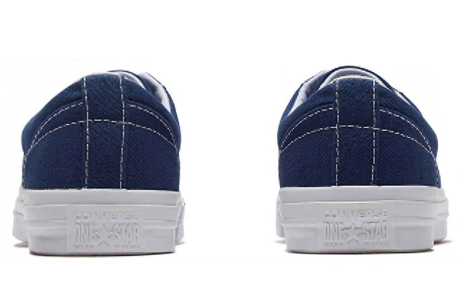 Женские кеды Converse Canvas Low (темно-синие) — фото 4