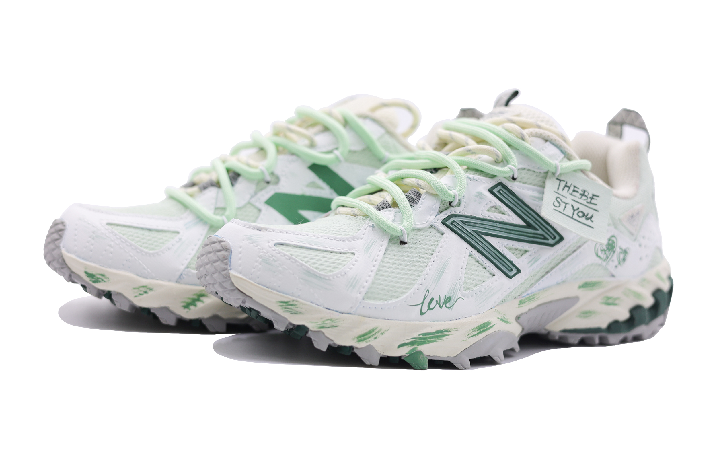 New Balance 610T Tiffany Cushioning, Wear Resistant Low top Hiking Shoes Unisex Light Green