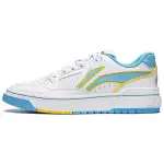 Li Ning Rookie Slip Resistant Abrasion Resistant Low top Skateboard Shoes Unisex White Blue