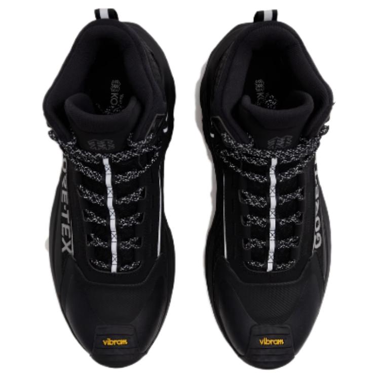 KOLON SPORT Waterproof And Breathable High top Hiking Shoes Unisex Black