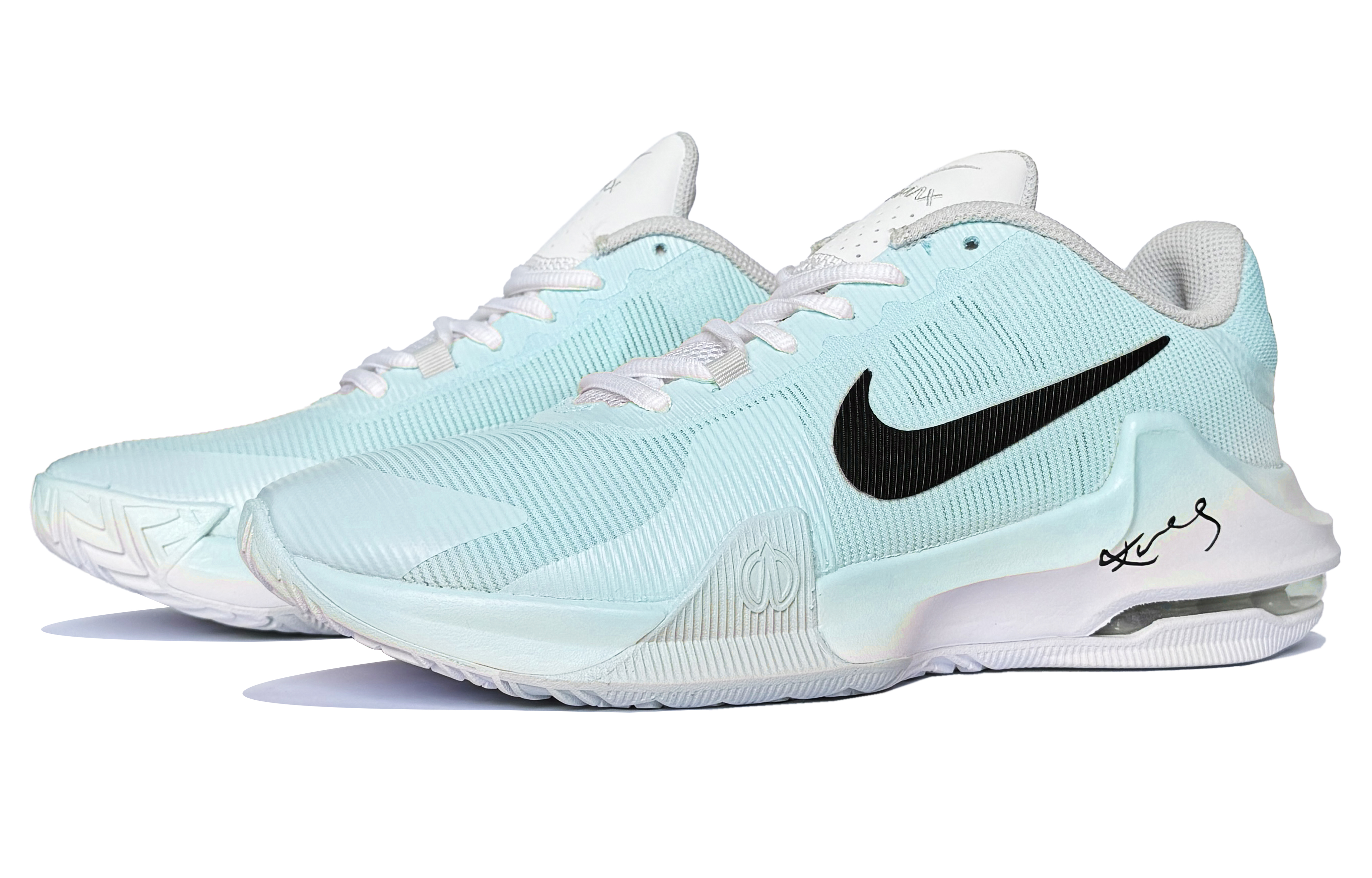 Nike Air Max Impact 4 Aqua Moon Qingfeng Low top Basketball Shoes Men’s Blue White