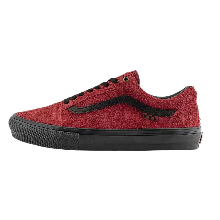 Old Skool Skate Vans 'Hairy Suede - Burgundy Red'