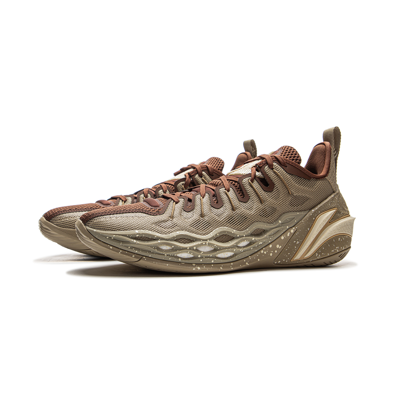 Li Ning Buckets Low top Basketball Shoes Men’s Umber
