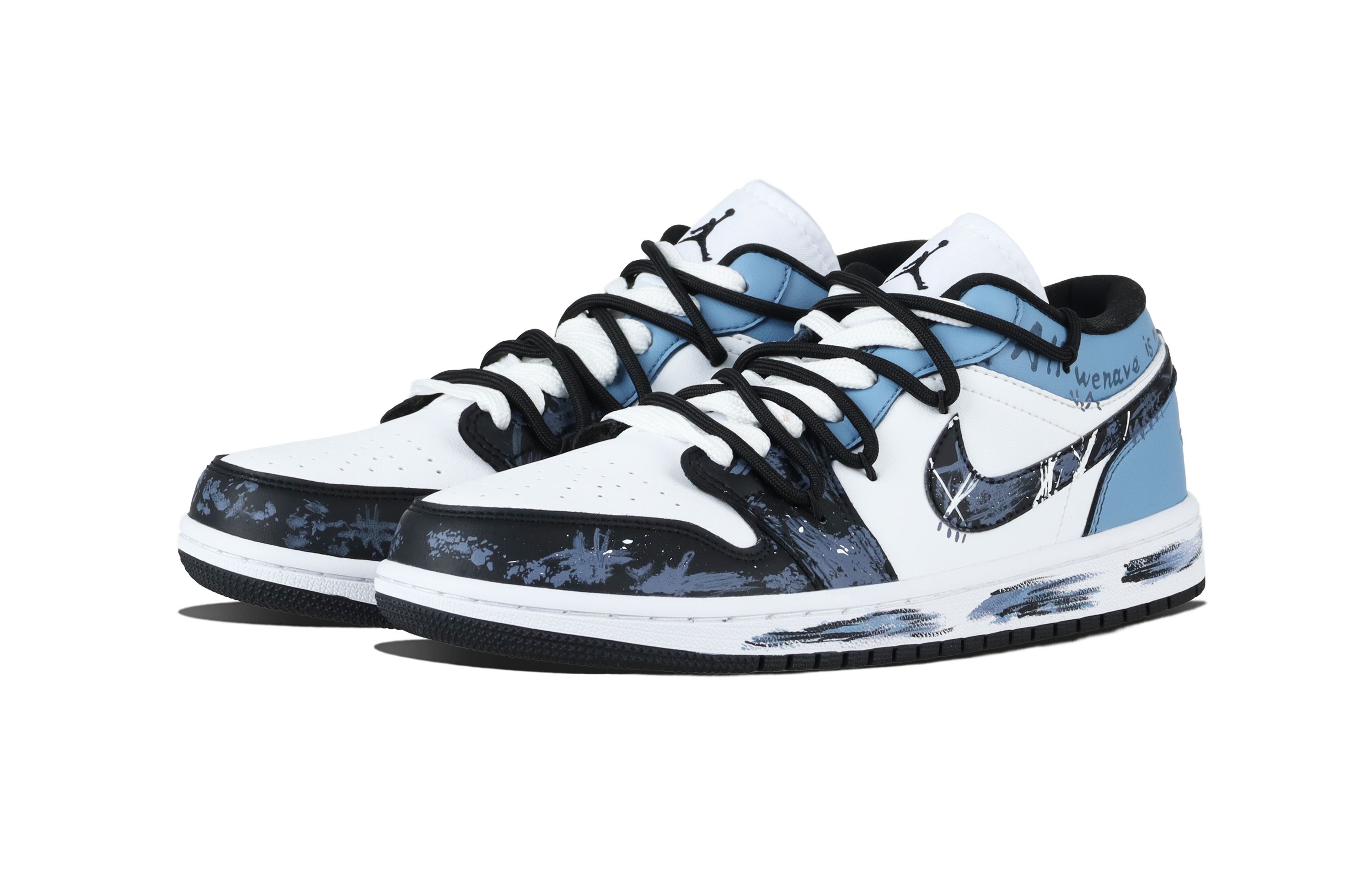 Jordan Air Jordan 1 Present Trend Vintage Basketball Shoes Unisex Blue