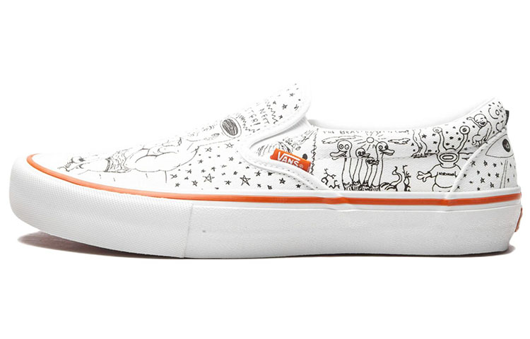 Slip-On No-Comply x Daniel Johnston x Slip-On Vans Pro 'Doodles'