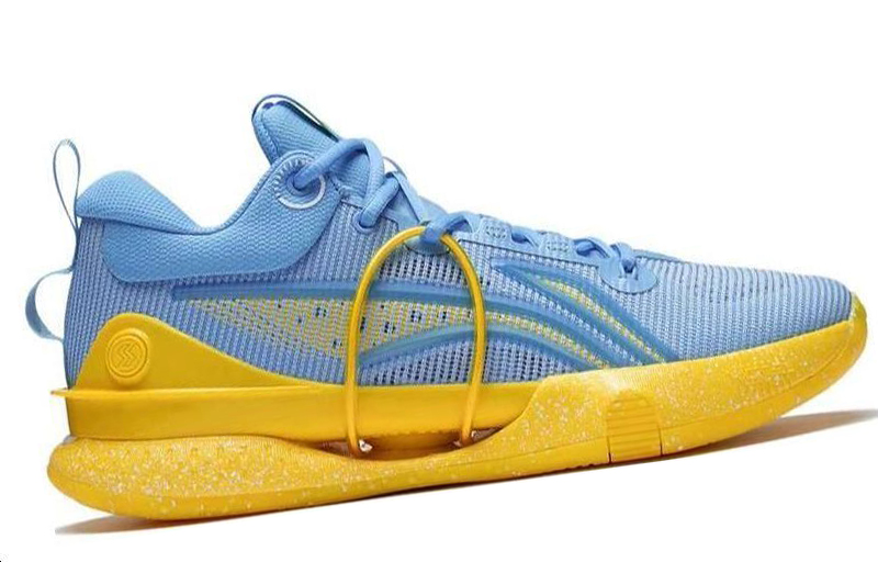 Li Ning Speed 8 Premium Cushioning Slip Resistant Abrasion Resistant Low top Basketball Shoes Men’s Blue Yellow
