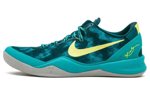 Nike Kobe 8 System+ Supernatural Kobe 8 round toe comfortable shock-absorbing non-slip wear-resistant low-top basketball shoes men's cyan chip version