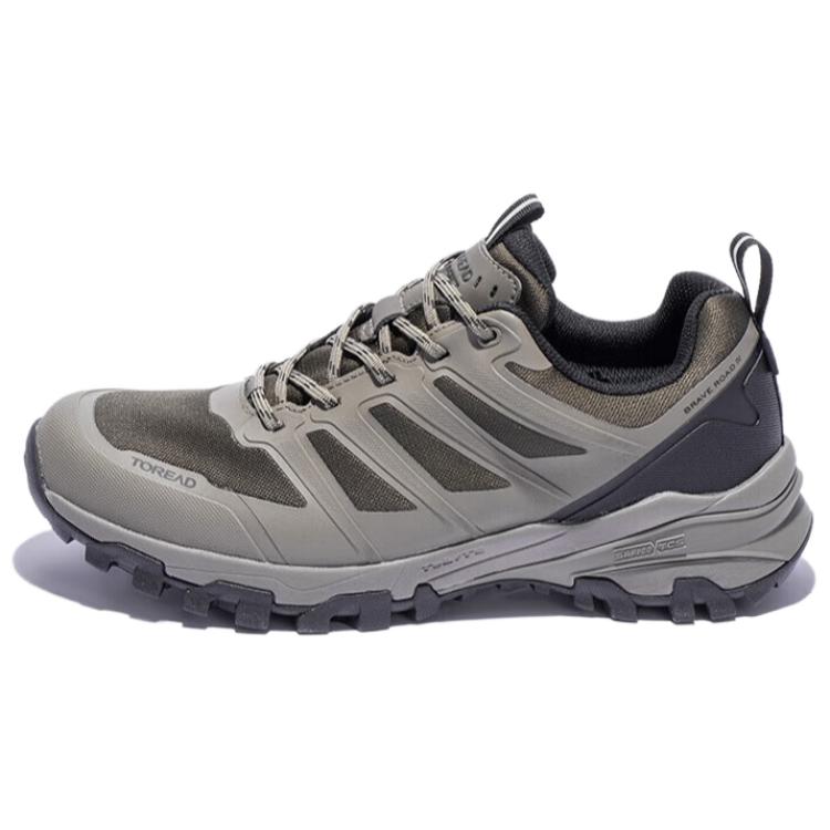 TOREAD Non Slip And Waterproof Low top Hiking Shoes Men’s Brown Green