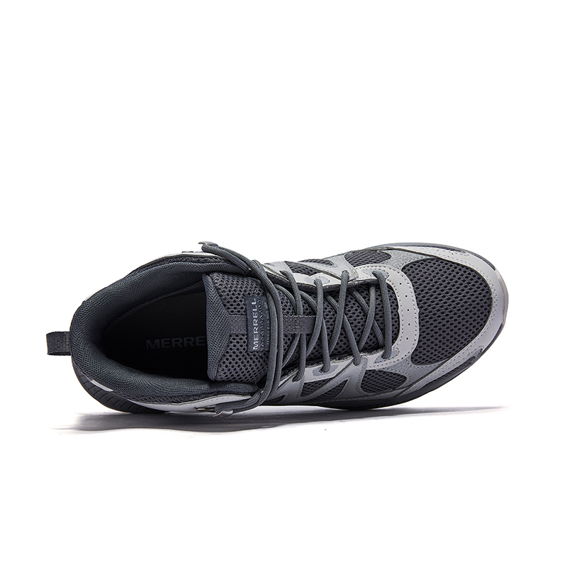 MERRELL TEMPO EXP MID WP Slip Resistant, Abrasion Resistant, Breathable Mid top Mountaineering Hiking Shoes Men’s