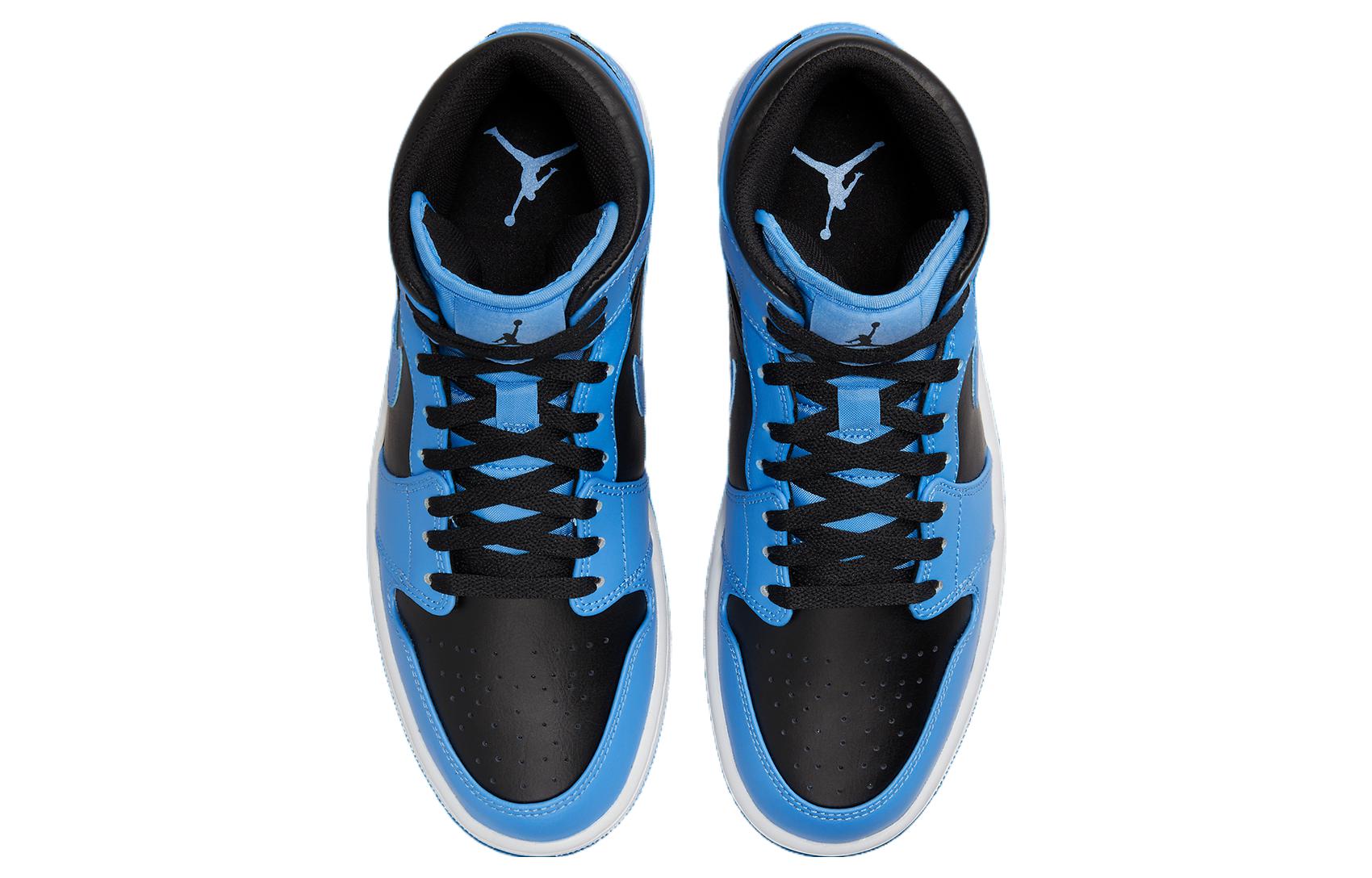 Jordan 1 Mid University Blue Black