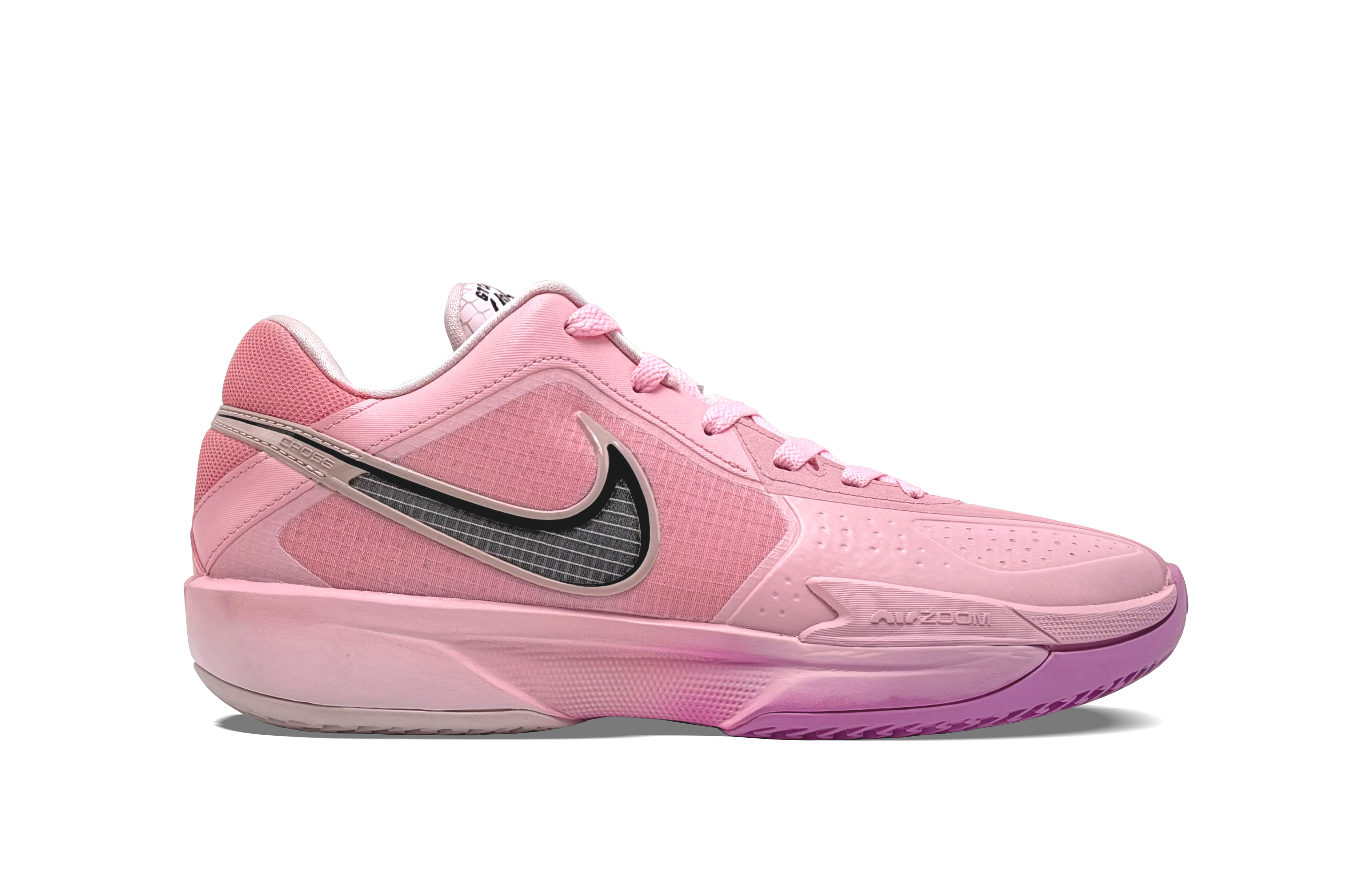 Nike G.T. CUT CROSS Slip Resistant Abrasion Resistant Low top Basketball Shoes Unisex Yellow Pink