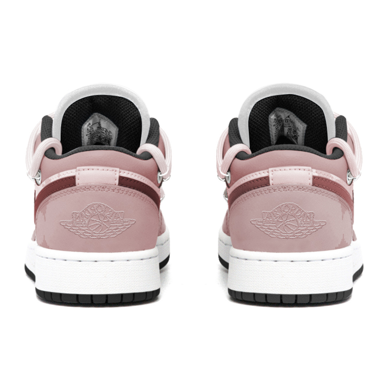 Jordan Air Jordan 1 Slip Resistant Slip Resistant Low top Vintage Basketball Shoes Women’s Pink