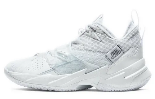 Jordan Why Not Zer0.3 Westbrook 3 Comfortable and versatile, shock-absorbing, non-slip and wear-resistant, low-cut basketball shoes, men's model, white and blue, foreign version