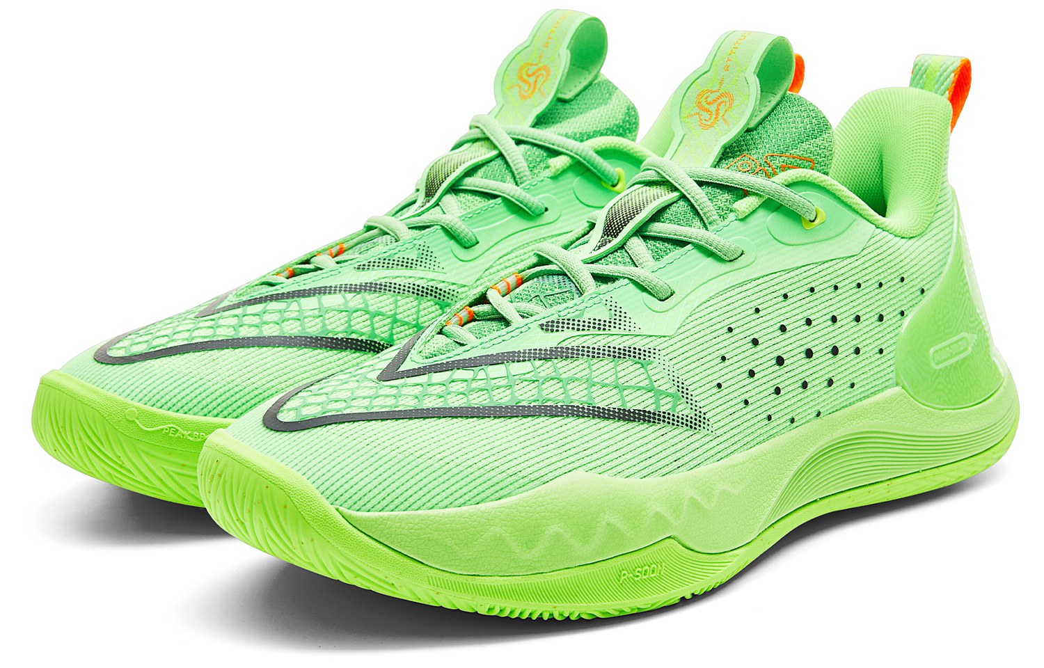 PEAK Taichi Triangle 4.0 Basketball Shoes Men’s Low Top Electric Green