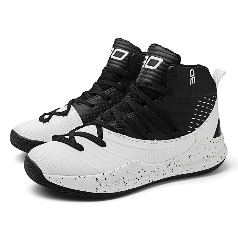 BEAR UNION Microfiber Leather Cushioning, Wear Resistant Low top Basketball Shoes Unisex