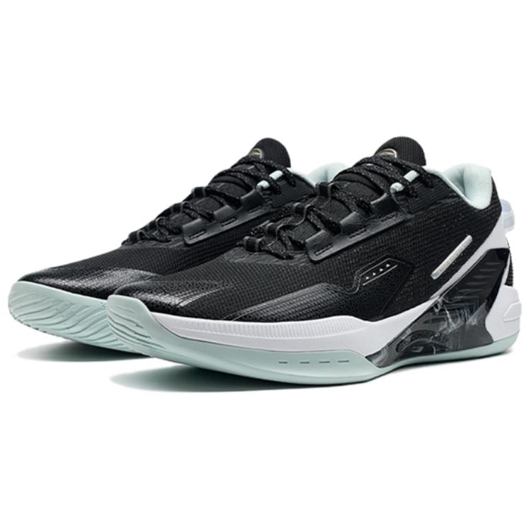 XTEP Serpent Strike TD Cushioning, Wear Resistant Low top Basketball Shoes Men’s Black White