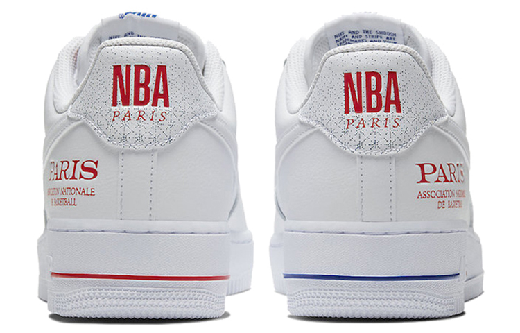 Унисекс кеды Nike Air Force 1 "NBA Paris" (белый) — фото 5