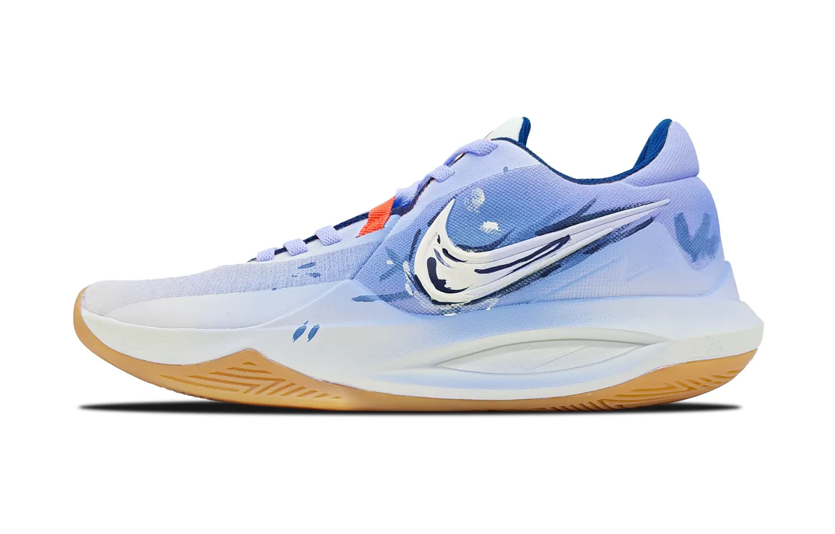 Nike Precision 6 Trendy Coverage Impact Resistant Coverage Impact Resistant Low top Basketball Shoes Men's Sky Blue