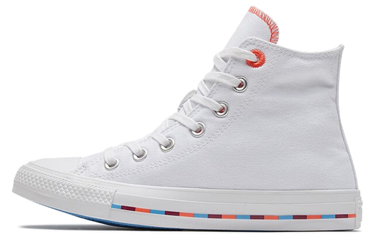 Женские кеды Converse Chuck Taylor All Star (бело-оранжевые)