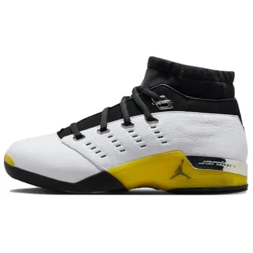 Jordan Air Jordan 17 Cushioning Slip Resistant Abrasion Resistant High top Vintage Basketball Shoes Unisex White