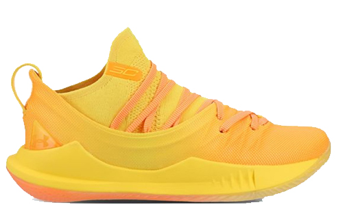 Мужские кроссовки Under Armour Under Armour CURRY 5 Yellow Orange 5 (желтые) — Жёлтый — фото 2