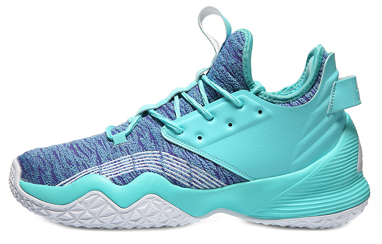 PEAK Cushioning Slip Resistant Abrasion Resistant Breathable Low top Basketball Shoes Men’s Cerulean