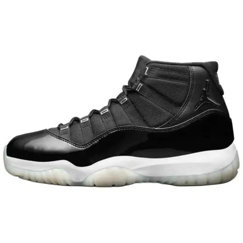 Jordan Air Jordan 11 Retro Abrasion Resistant High top Basketball Shoes Unisex Black