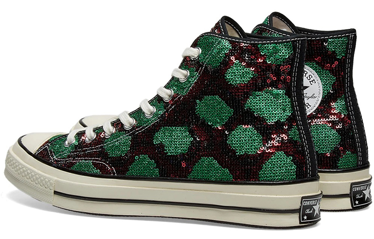Кеды Converse Chuck 70 (зеленый, белый) — Зелёный / белый — фото 4