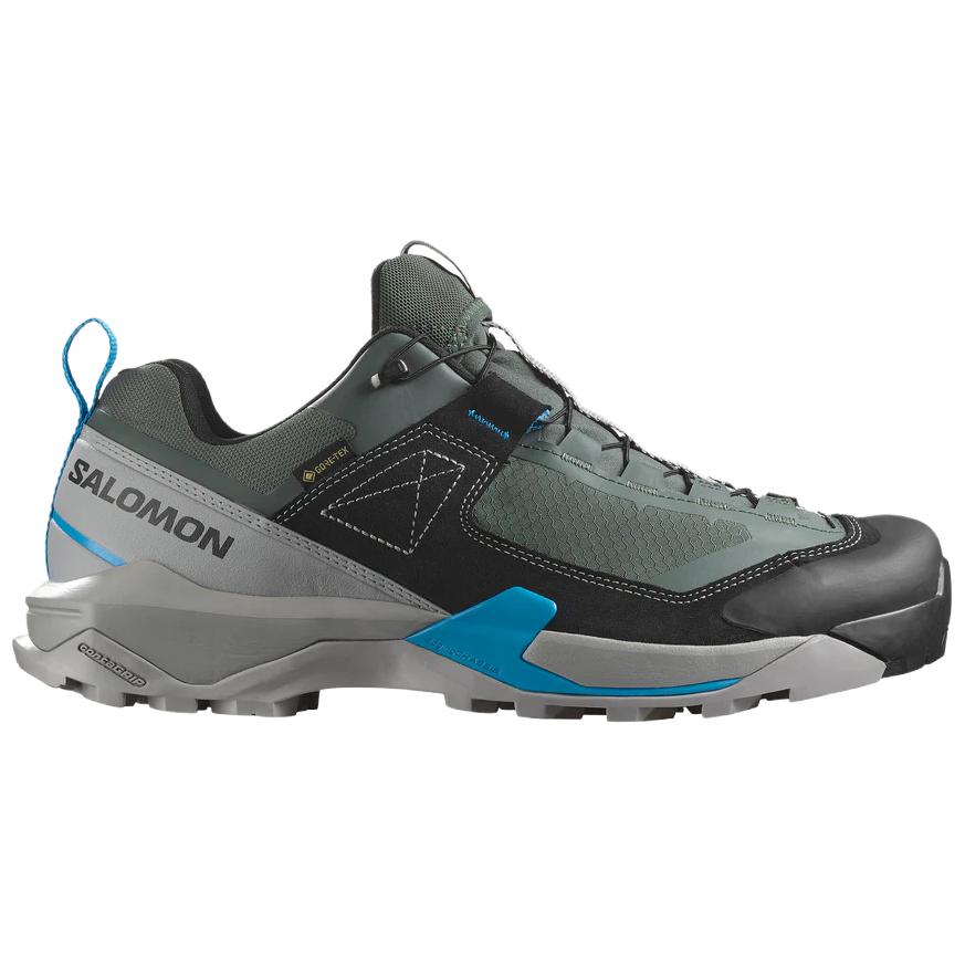 SALOMON X Ultra ALPINE Leather Cushioning Waterproof Support Low top Mountaineering Shoes Men’s Gray Blue