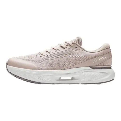Anta Divine Run 11 Cushioning, Wear Resistant Low top Training Shoes Women's Gray Pink