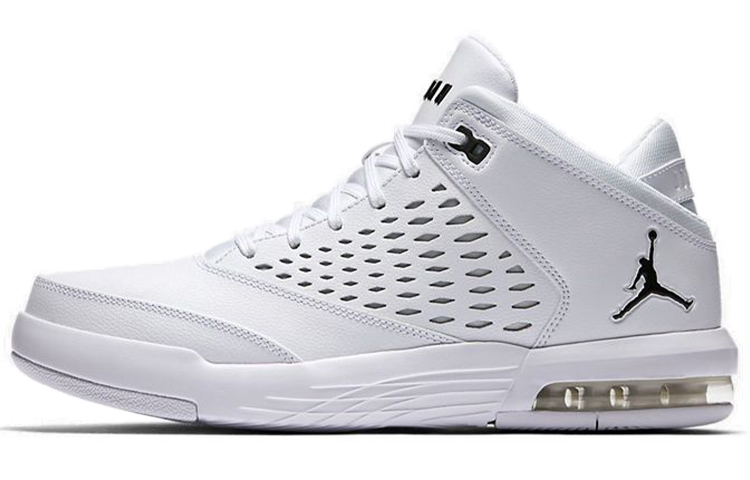 Мужские кроссовки Jordan Flight Origin 4 (бело-черные)