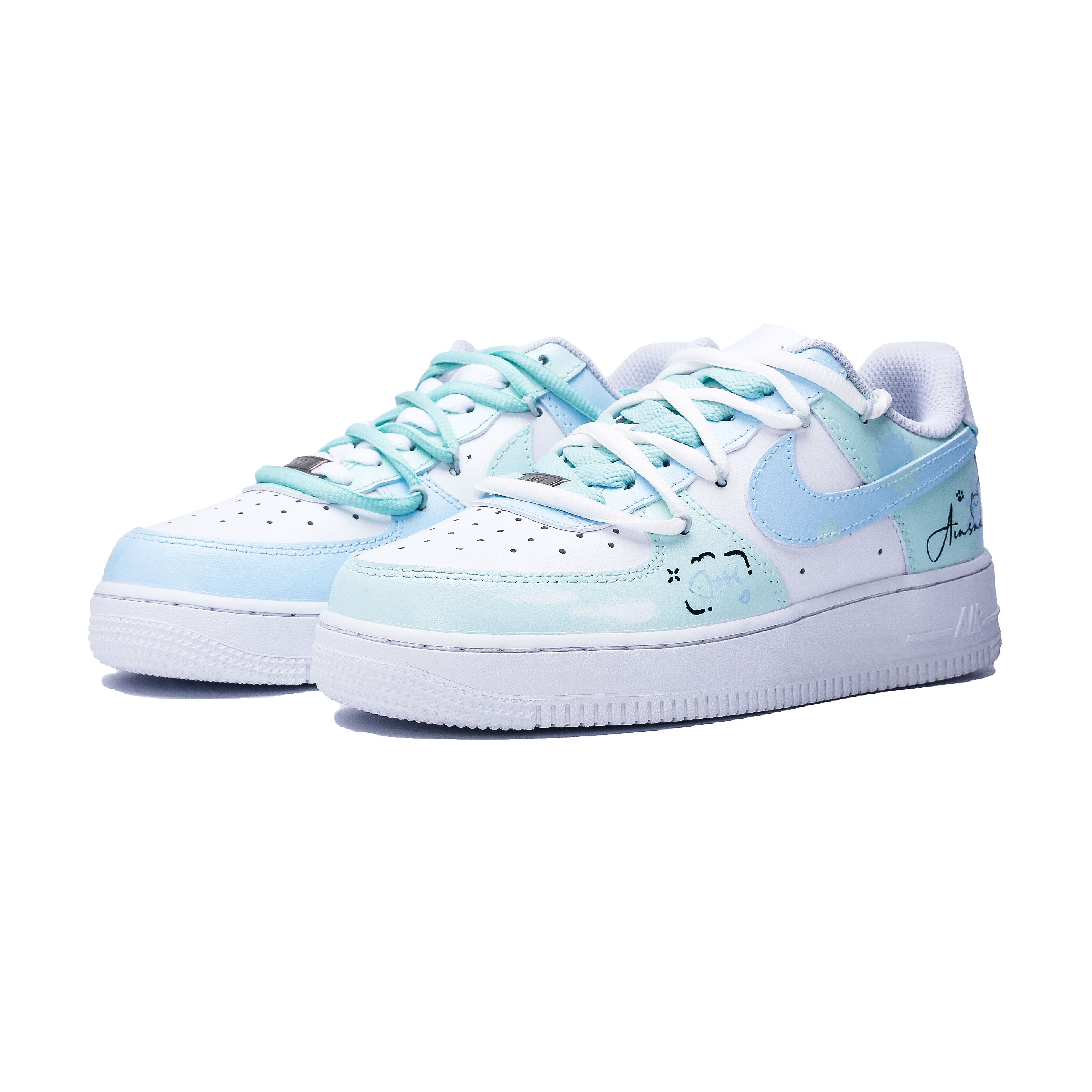 Nike Air Force 1 Air Force 1 Leather Slip Resistant Abrasion Resistant Coverage