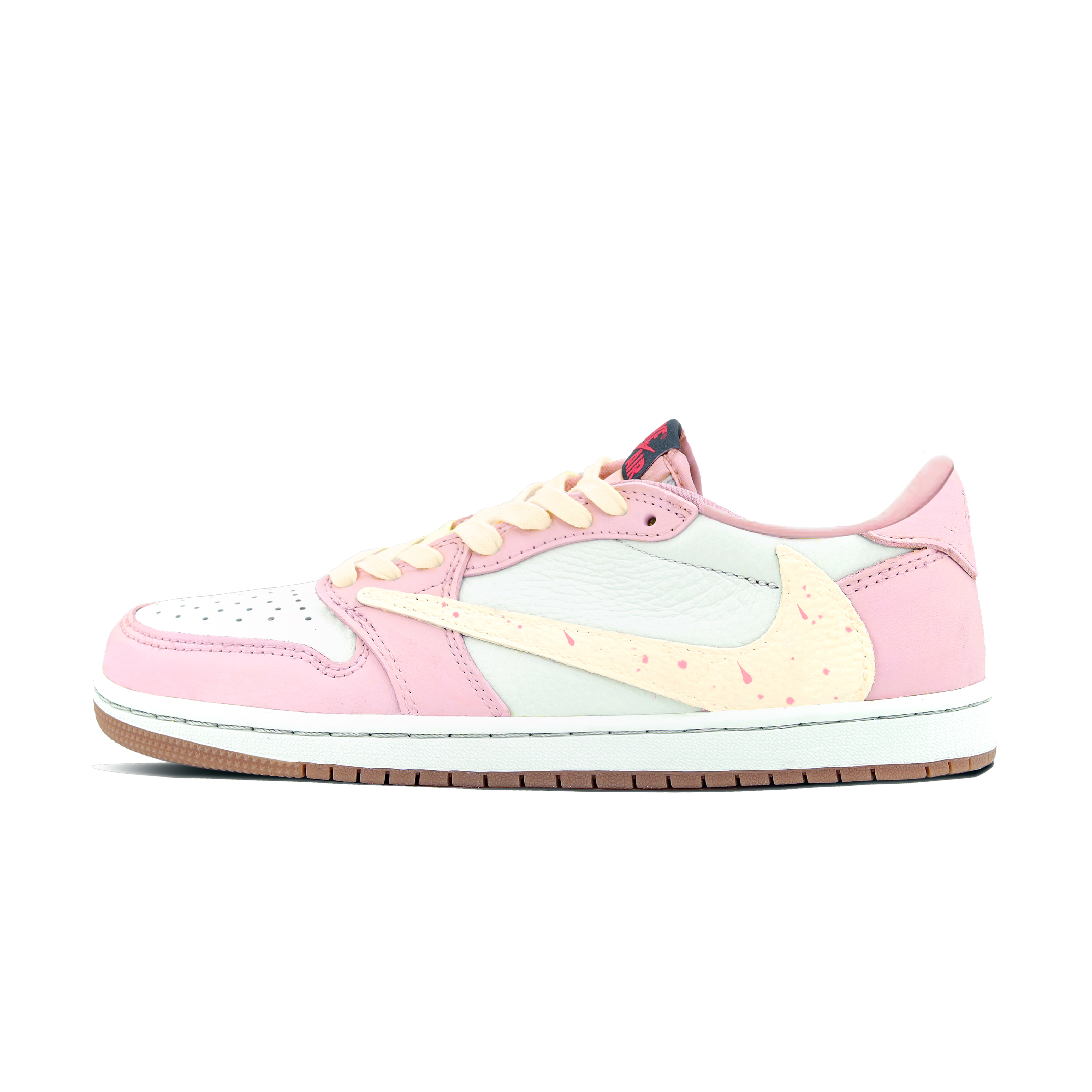 Jordan Travis Scott X Air Jordan Vintage Basketball Shoes Women's Low Top Pink/White