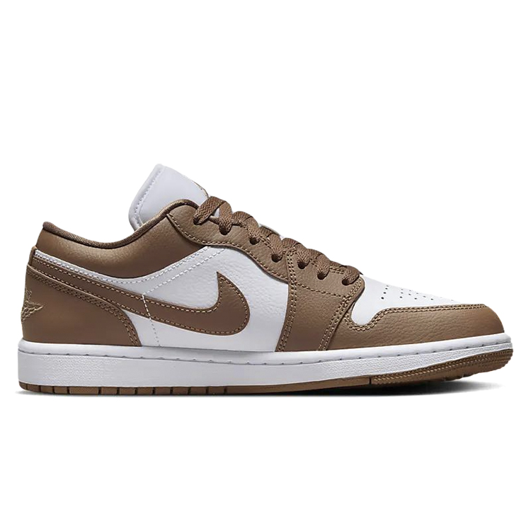 Jordan Air Jordan 1 Vintage Basketball Shoes Unisex Low Top White/Brown