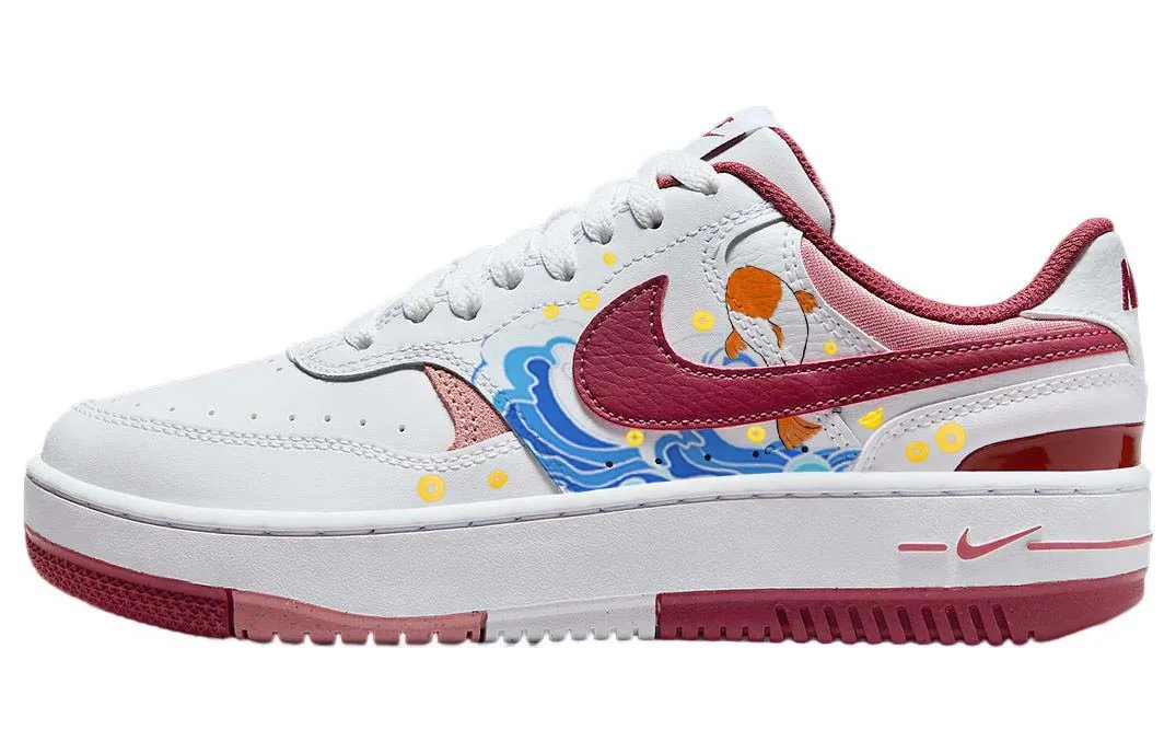 Nike Gamma Force Skateboard Shoes Women's Low Top Red/White