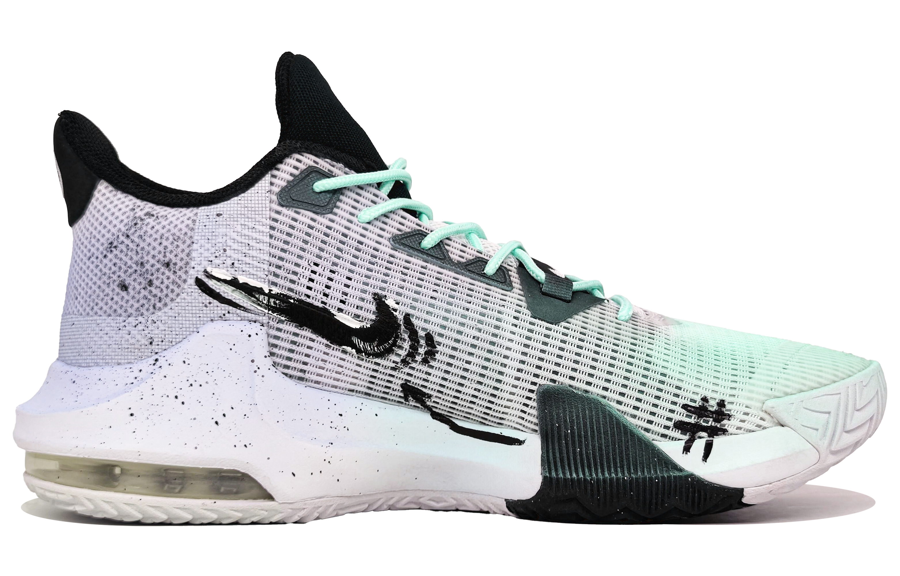 Nike Air Max Impact 3 Slip Resistant Abrasion Resistant Low top Basketball Shoes Men’s Cyan Purple