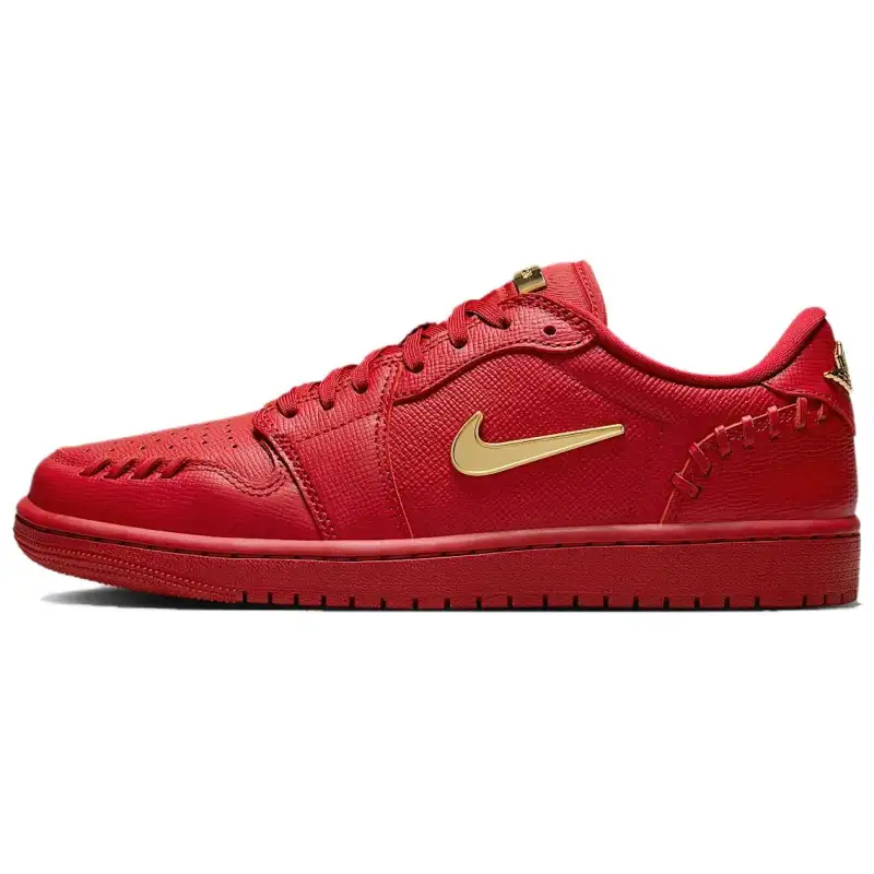 Jordan 1 Low Method Of Make Gym Red Metallic Gold Women's