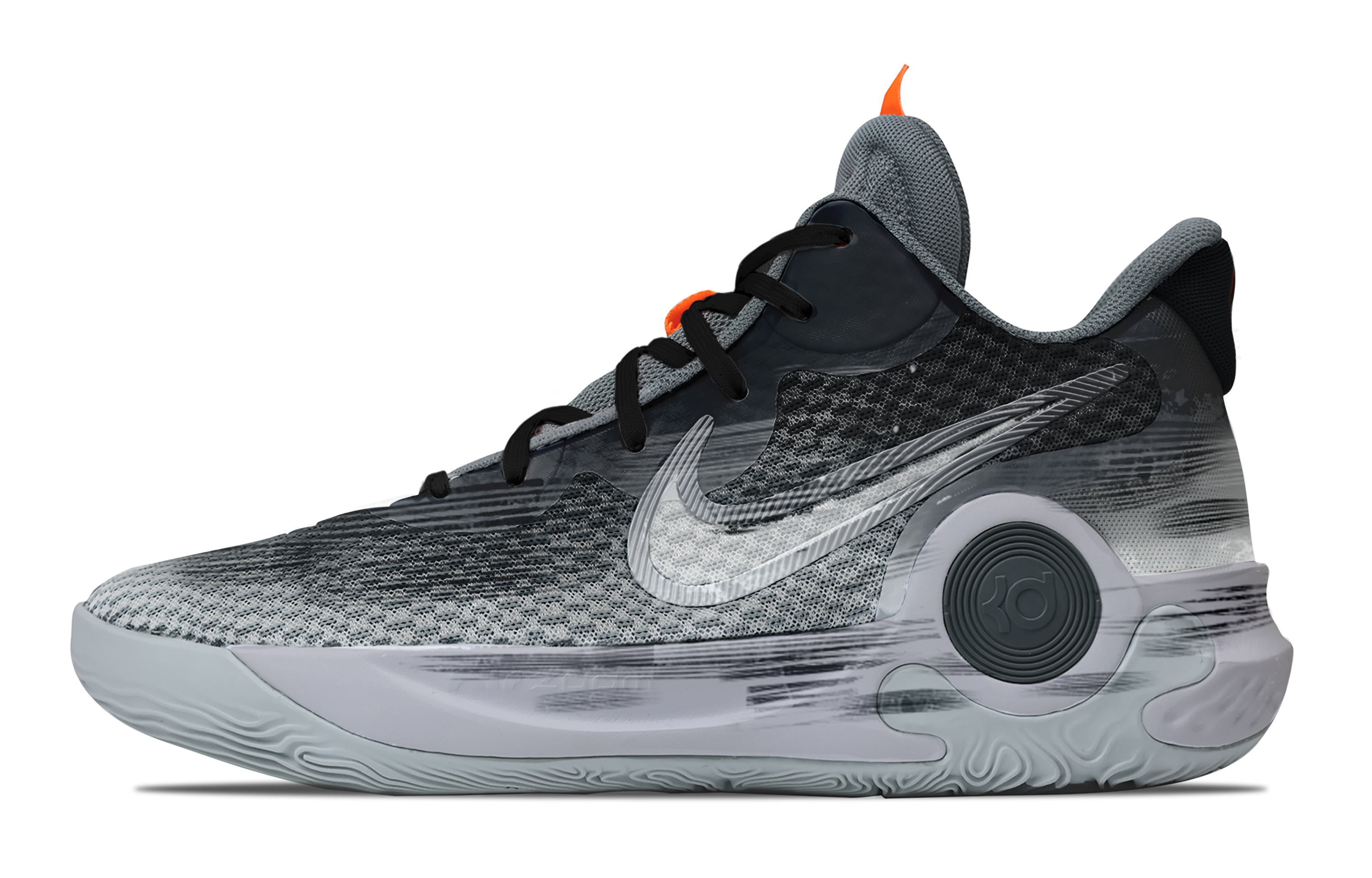 Nike KD Trey 5 IX Cushioning, Wear Resistant Mid top Basketball Shoes Unisex Black Gray