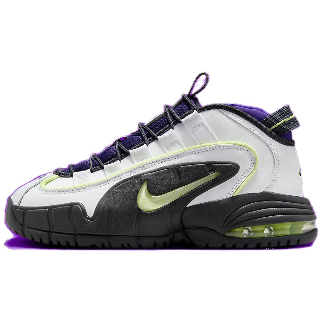 Nike Air Max Penny Mid top Vintage Basketball Shoes White Black Women's
