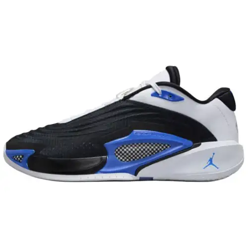 Jordan Luka 3 Slip Resistant Abrasion Resistant Low top Basketball Shoes Men's Black White Blue