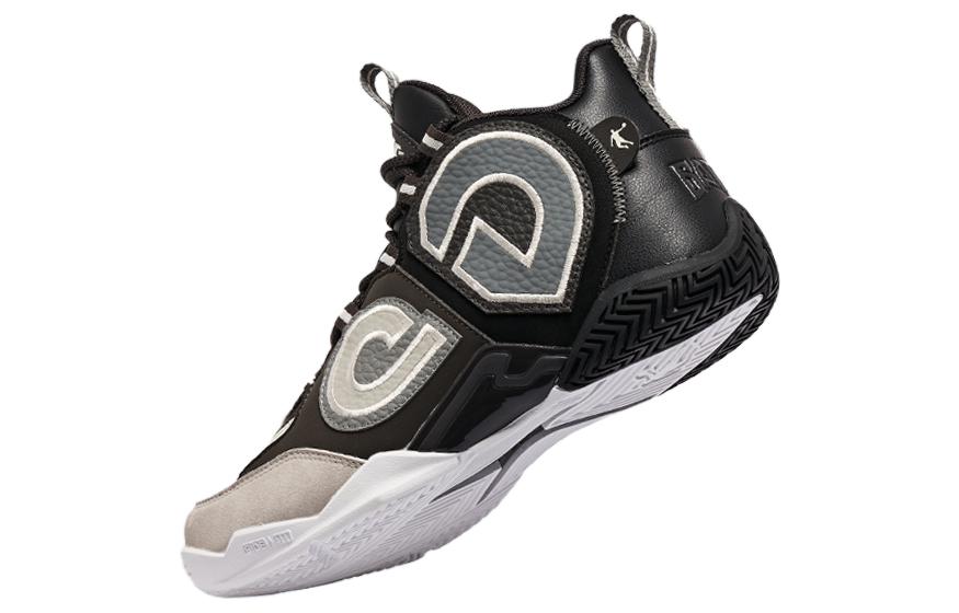 QIAODAN Slip Resistant, Abrasion Resistant, Breathable Mid top Basketball Shoes Women’s Black White