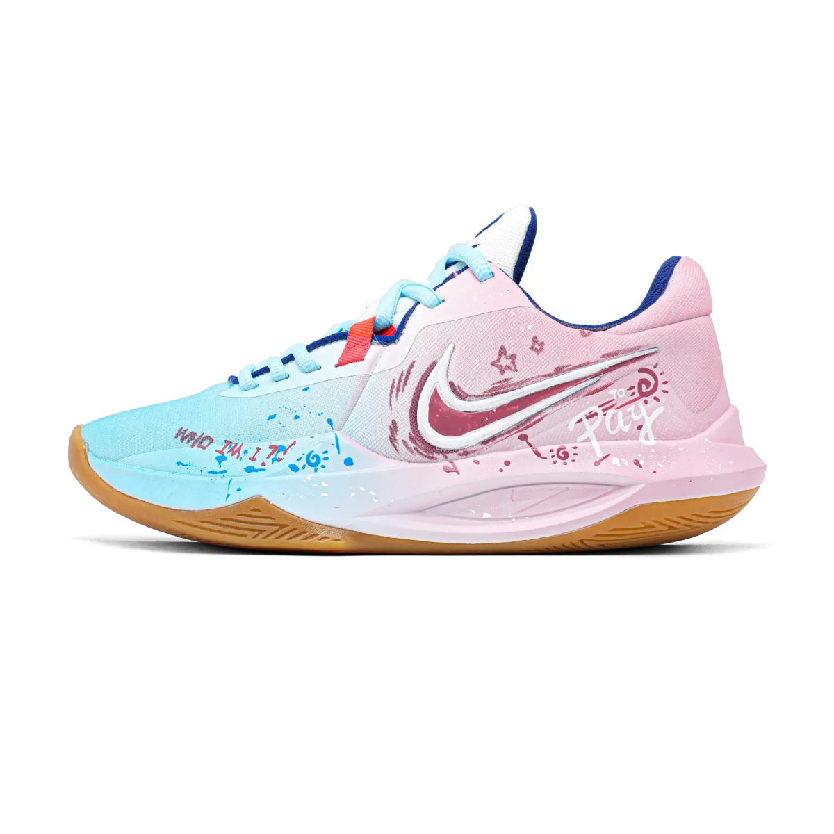 Nike Precision 6 Cushioning Abrasion Resistant Cushioning, Wear Resistant Low top Basketball Shoes Men's