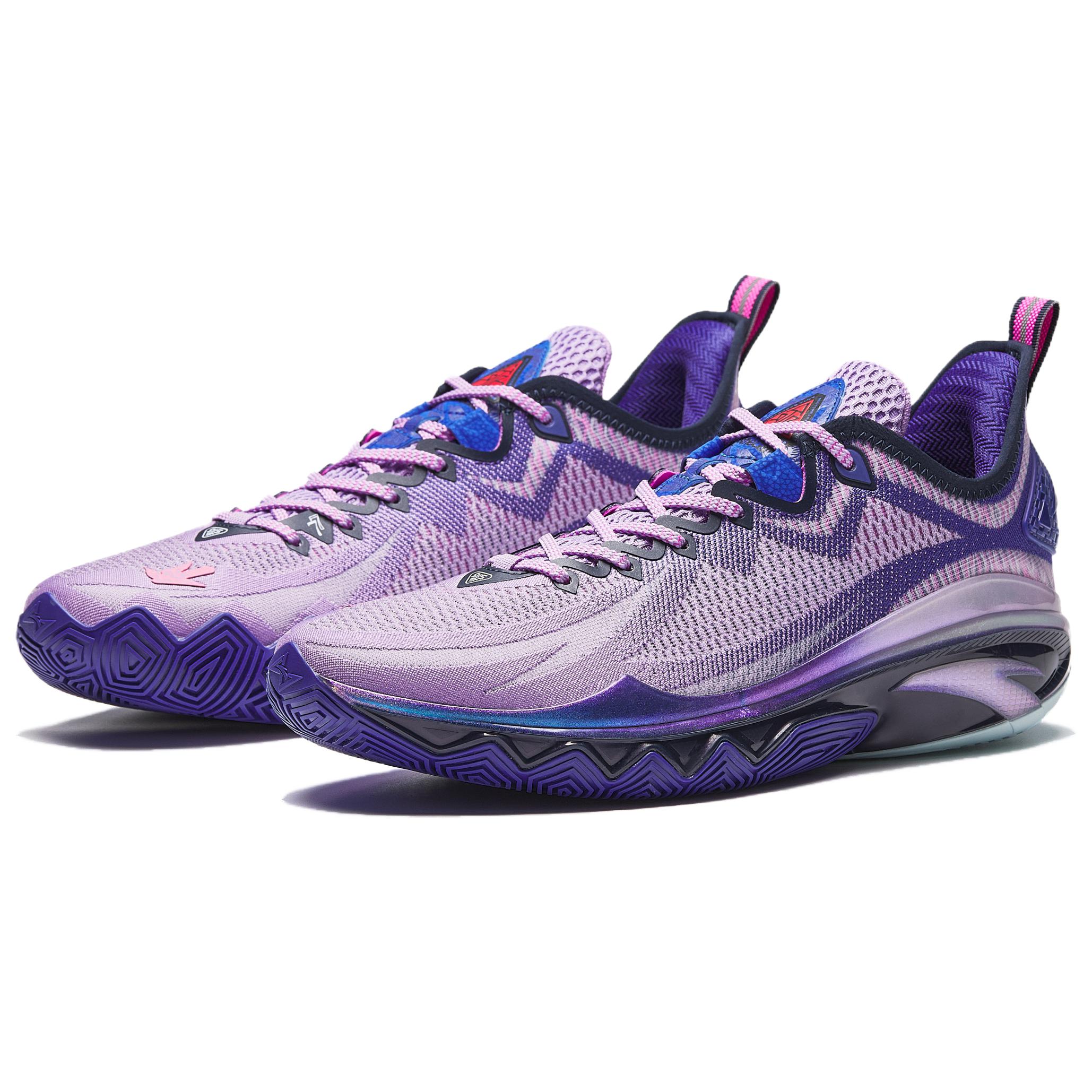 Anta Swagger 2 Cushioning Abrasion Resistant Rebound Low top Basketball Shoes Men’s Purple Blue