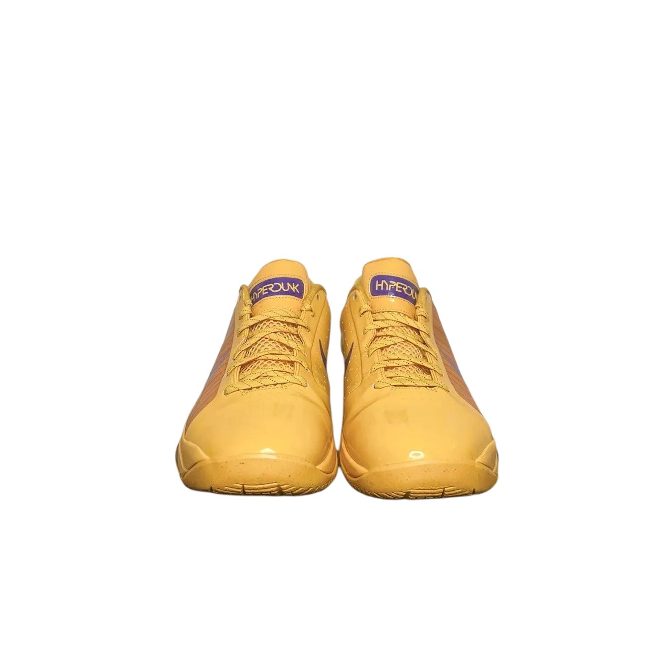 Кроссовки Nike Hyperdunk Low (желто-фиолетовые) — фото 3