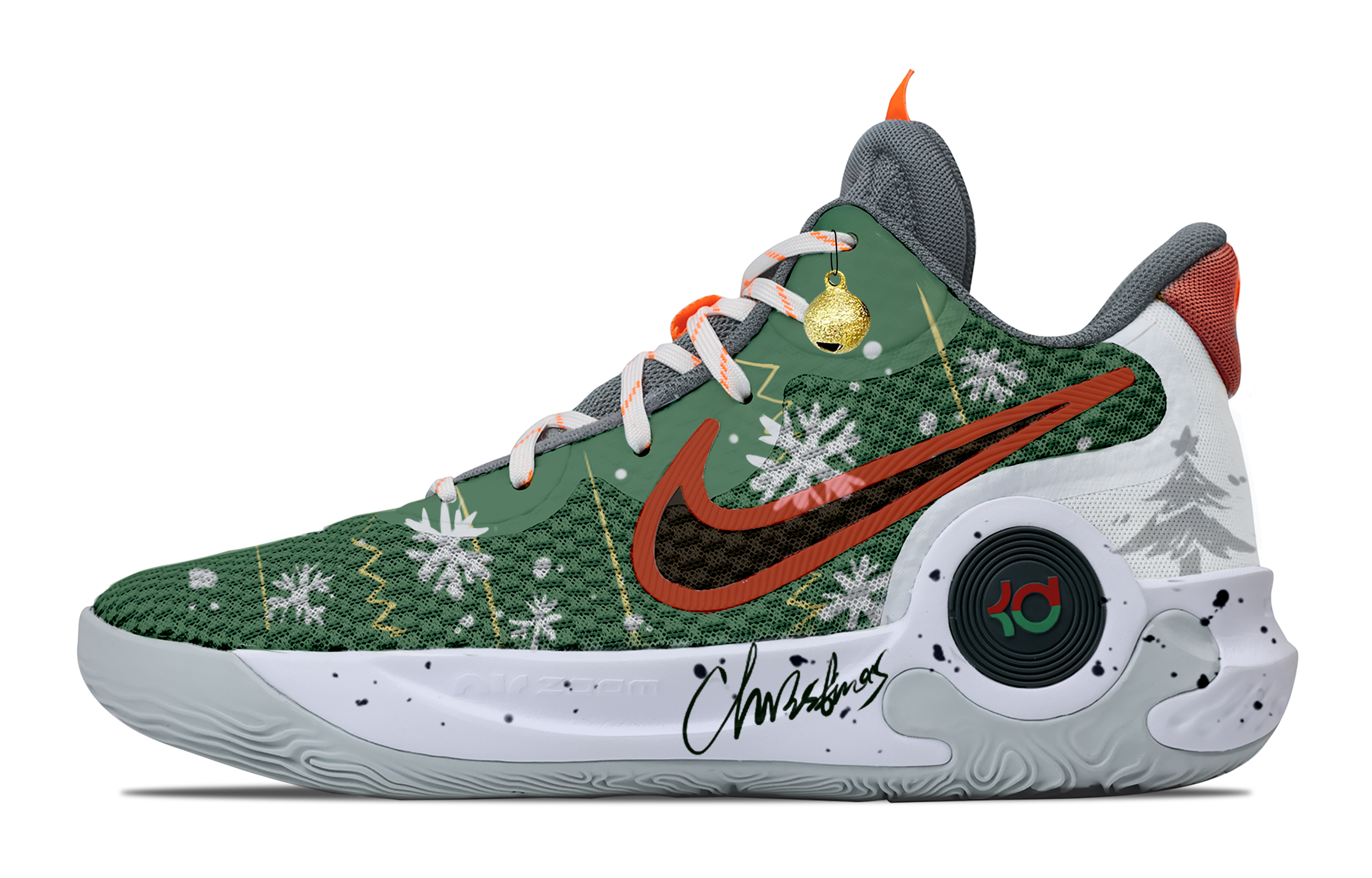 Nike KD Trey 5 IX Cushioning Abrasion Resistant Impact Resistant Super Light Mid top Basketball Shoes Unisex Green