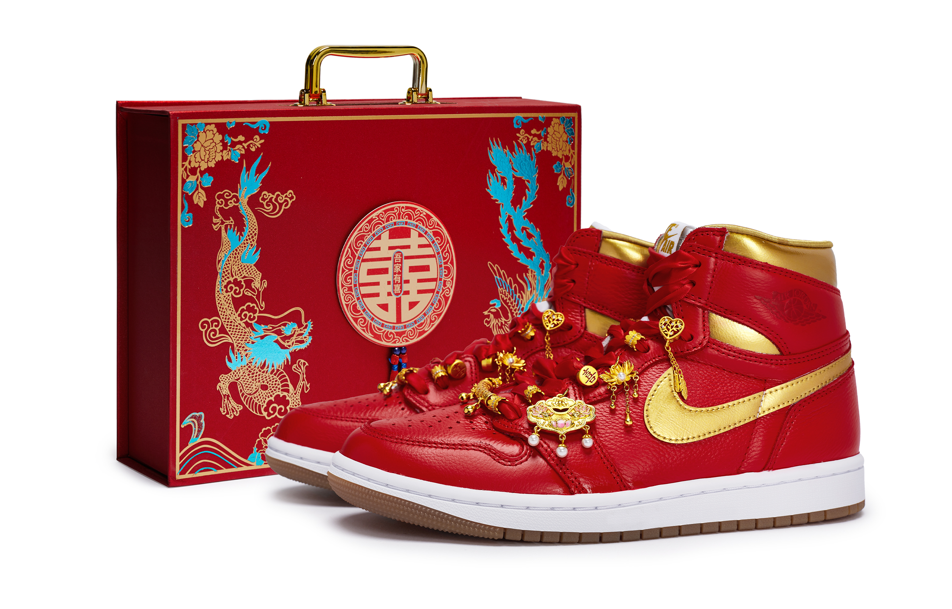 Jordan Air Jordan 1 811 Manufacturing, Ruyi Perfect Match, Gift Box Abrasion Resistant Breathable