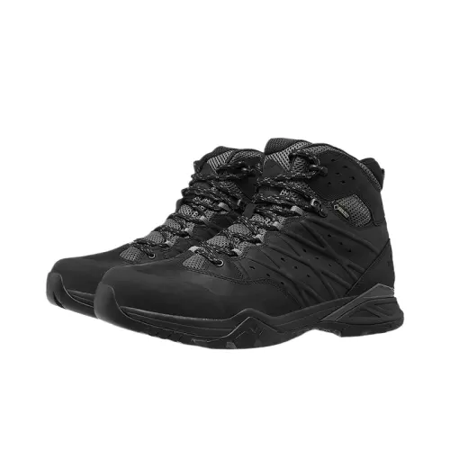 THE NORTH FACE Leather Comfortable Cushioning Waterproof High top Hiking Shoes Men's
