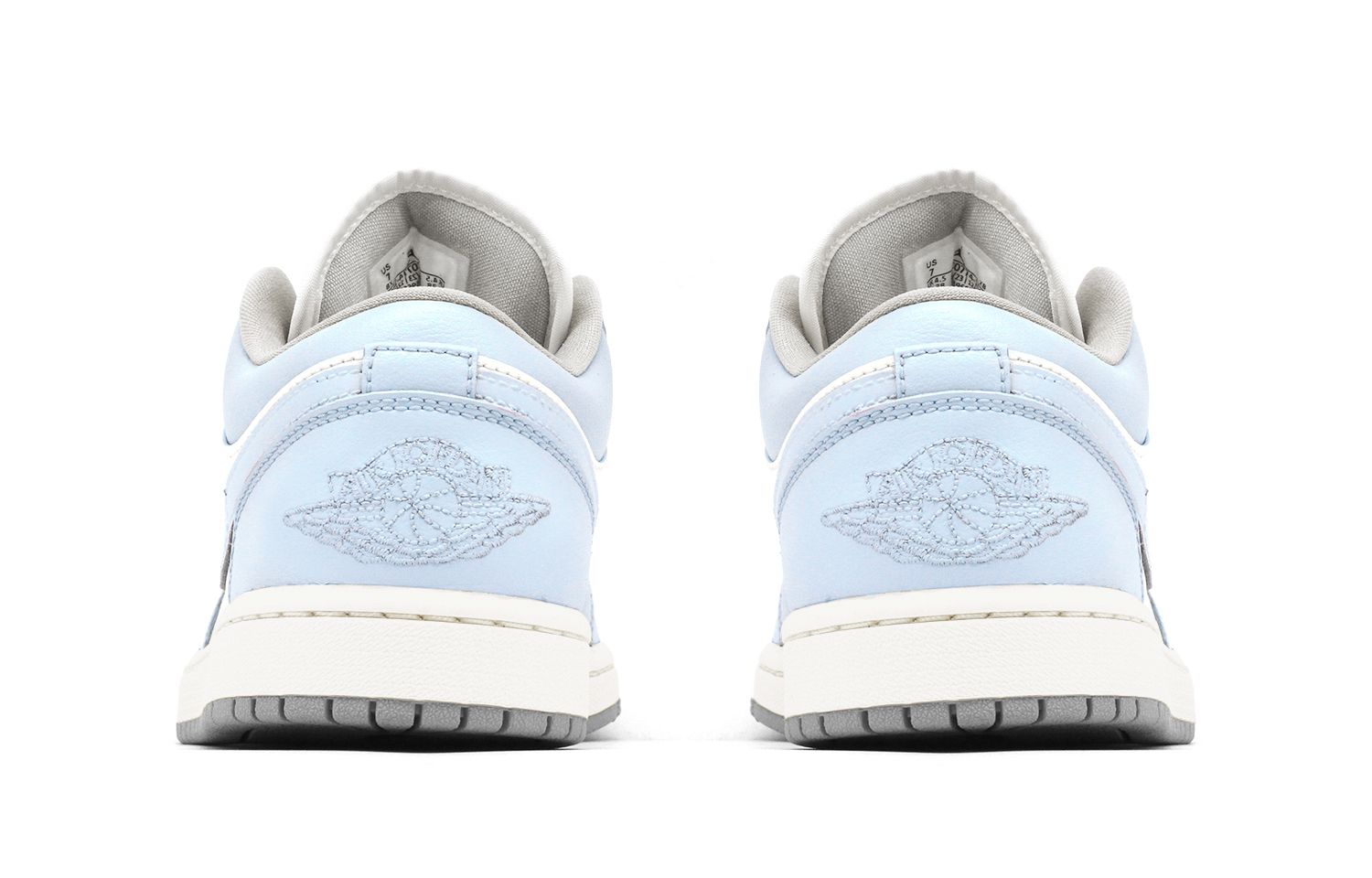Jordan Air Jordan 1 Blue Context Trendy Cushioning Low top Vintage Basketball Shoes Women’s Blue White