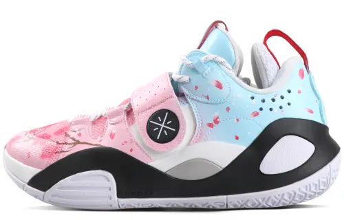 Li Ning All City 8 Low top Basketball Shoes Men's Pink Blue